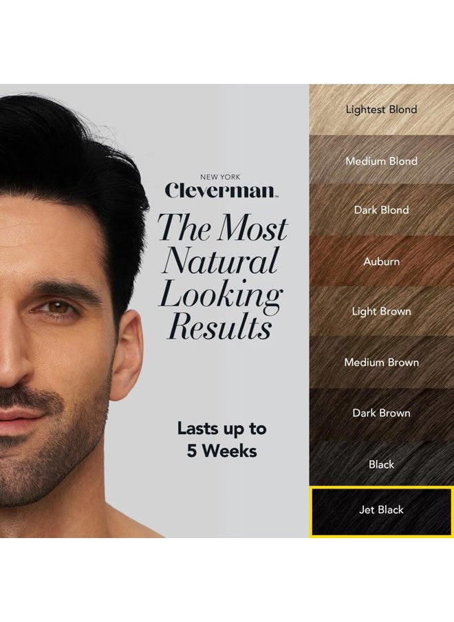 CLEVERMAN - Jet Black Hair & Beard Dye for Men, All-in-One Reusable Kit - Permanent, Ammonia-Free, Professional-Quality and Natural-Looking Gray Coverage for Hair, Beard & Mustache - Image 1