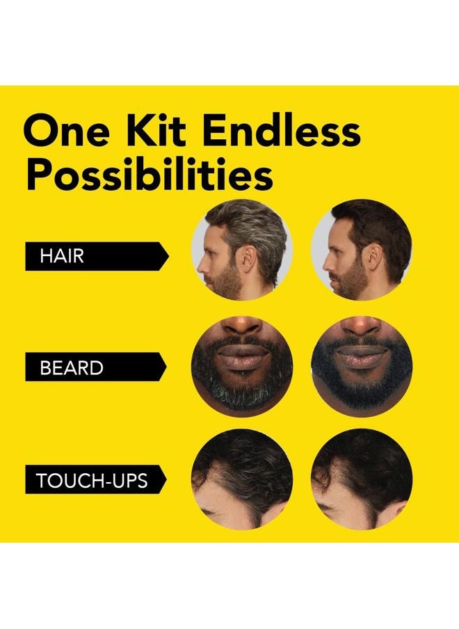 CLEVERMAN - Jet Black Hair & Beard Dye for Men, All-in-One Reusable Kit - Permanent, Ammonia-Free, Professional-Quality and Natural-Looking Gray Coverage for Hair, Beard & Mustache - Image 1
