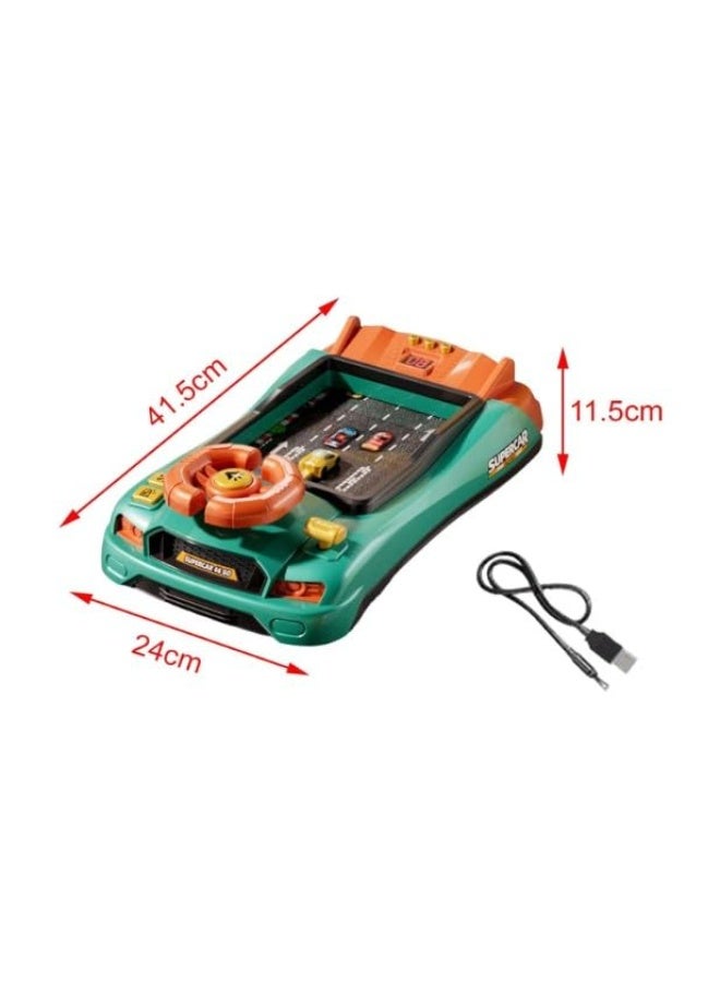 Steering Wheel Game Toys for Kids Simulated Driving Racing Car Game with Musical Interactive Educational Learning Racing Desktop Game Sensory Toy for Young Children (Racing)  - Image 3