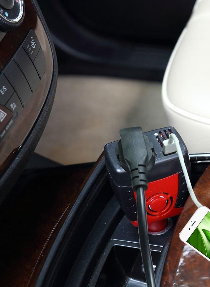 Toby's 150W DC 12V to AC 220V Auto Voltage Converter Car Power Inverter Adapter with Lighter - Image 5