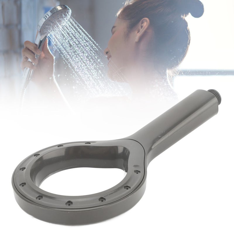 Handheld Showerhead: Gray, High Pressure, Hollow Out Design - Ergonomic Grip, Easy Installation, Premium ABS Material for Home Bathroom, Pet Care And Body Cleaning - Image 1