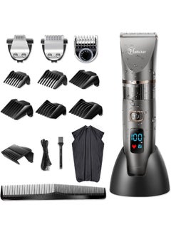 Hatteker Hatteker Beard Trimmer for Men Professional Hair Clipper Hair Trimmer Shaver Haircut Detail Trimmer Hair Cutting Kit for Men Cordless Waterproof 