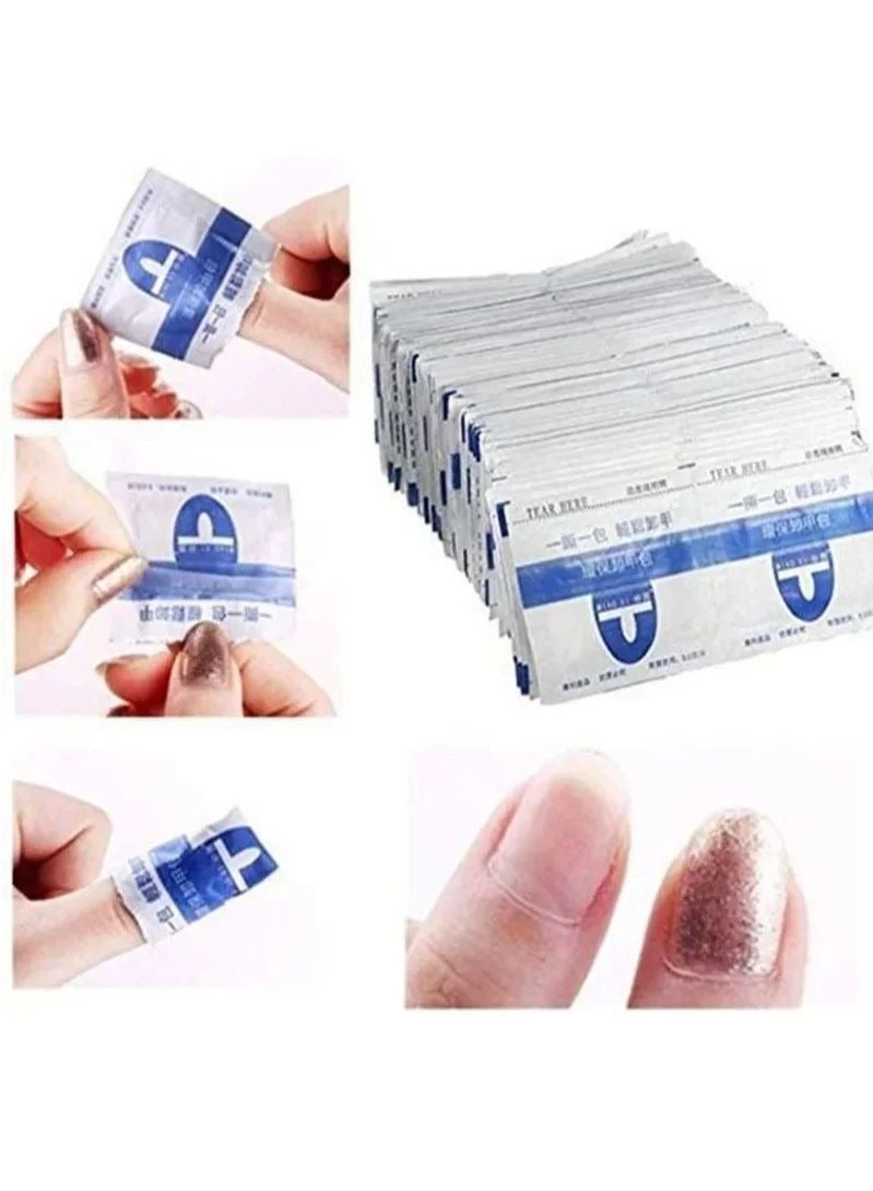 Nail Polish Remover Pads 100 Pcs Magic Soak-Off Gel Remover, Professional Wraps Soak Off Acrylic Fast Gentle Quality Foil Art Cleaner for Manicure - Image 3