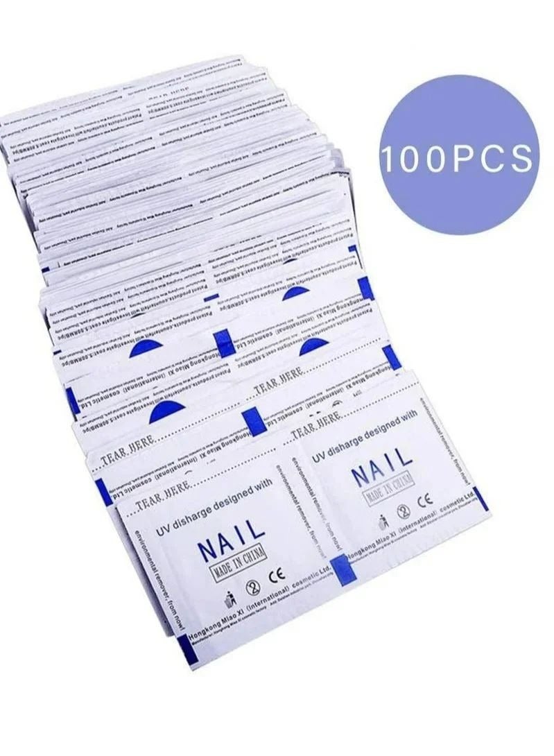 Nail Polish Remover Pads 100 Pcs Magic Soak-Off Gel Remover, Professional Wraps Soak Off Acrylic Fast Gentle Quality Foil Art Cleaner for Manicure - Image 5