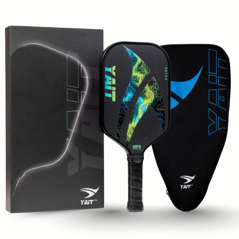 YAIT Sports Aetos Pickleball Paddle | Japanese Toray T700 Carbon Fiber | Thermoformed Racket | Propulsion Core Tech | Pro Spin, Control & Power | AIPA Approved | Pickle Ball Racket Cover Included - Image 1