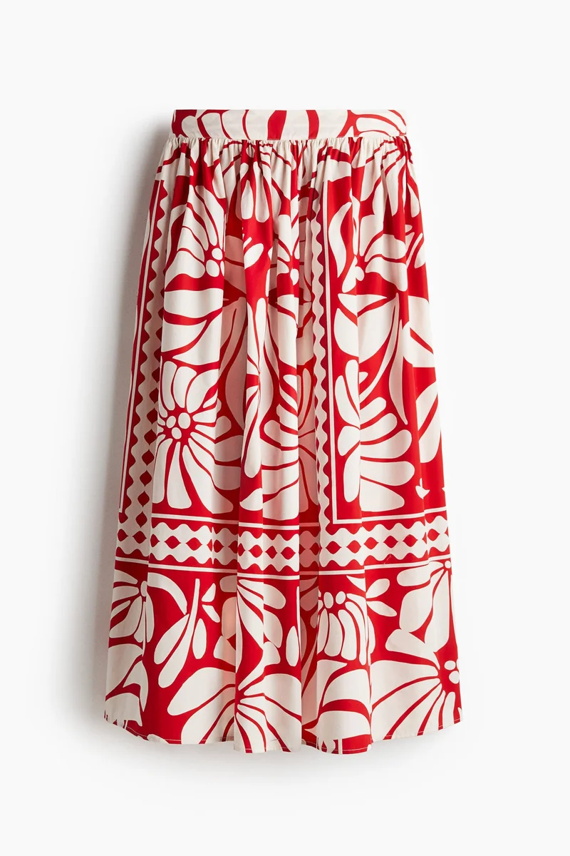 H&M  Poplin maxi skirt for Women | Best Price UAE
