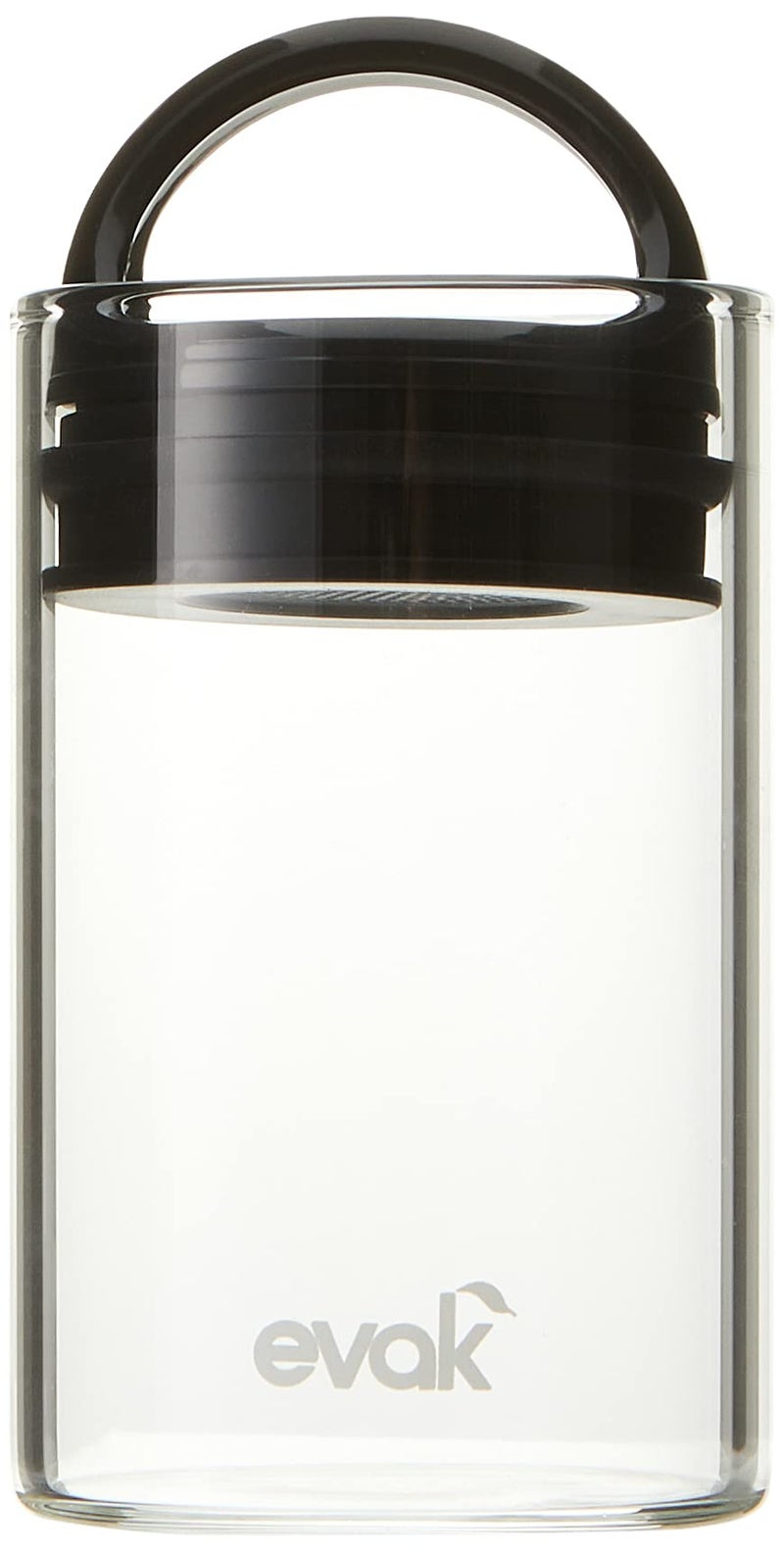 Prepara Evak Compact Glass Food Storage 6 Ounce Black