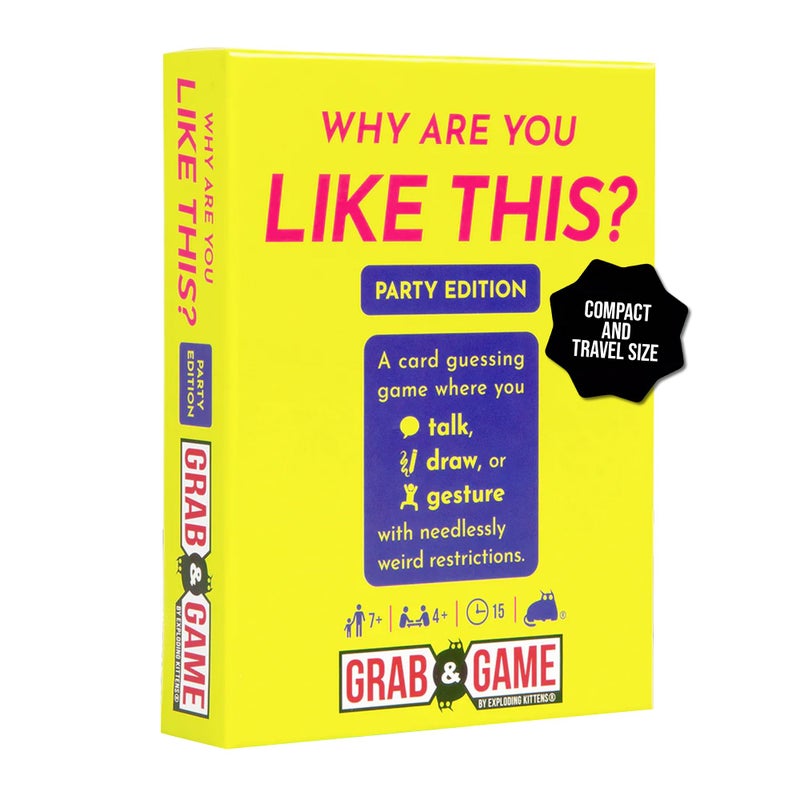 Exploding Kittens Why are You Like This Party Edition Grab Game 4 Players Ages 7 15 Minutes to Play Talking Drawing Gesturing Guessing for Party Family Couples - Image 3