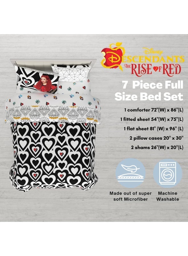 Franco Franco Collectibles Disney Descendants 4 Bedding 7 Piece Super Soft Comforter and Sheet Set with Sham, Full, (Officially Licensed Product) - Image 3