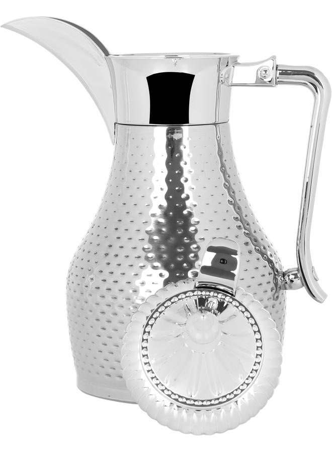 Alsaif Tamim Steel Dallah 1 Liter Pressure Silver - Image 2
