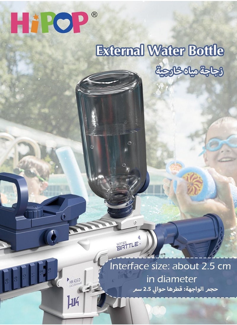 HIPOP HK416 مسدس مياه كهربائي للأطفال، تصميم واقعي، ألعاب مسدس قتال مائي ذات سعة كبيرة  - Image 3