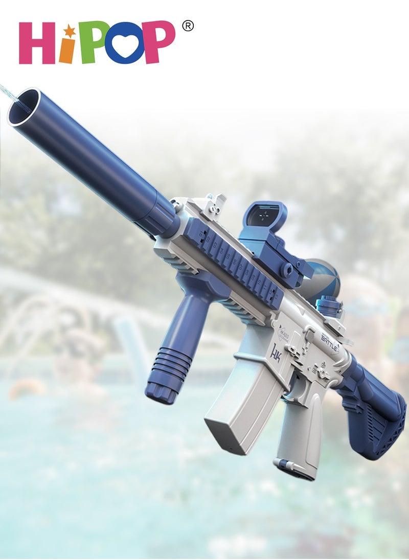 HIPOP HK416 مسدس مياه كهربائي للأطفال، تصميم واقعي، ألعاب مسدس قتال مائي ذات سعة كبيرة  - Image 1