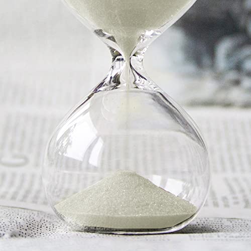 SWISSELITE Biloba 6 Inch Puff Sand Timer/Hourglass 30 Minutes - Creamy White Color Sand - Inspired Glass/Home , Desk , Office Decor by Biloba - Image 3