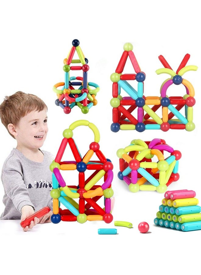 FunBlast FunBlast Magnetic Sticks Building Blocks for Kids - 25 Pcs Puzzle Games for Kids, DIY STEM Toys for Kids, Building & Construction Toys, Brain Game Toys for 3+ Year Old Kids Boys, Girls (25 Pcs)  - Image 1