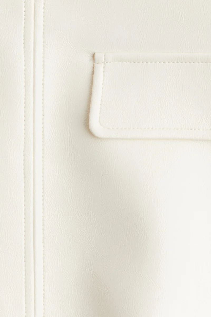 H&M Coated mini skirt