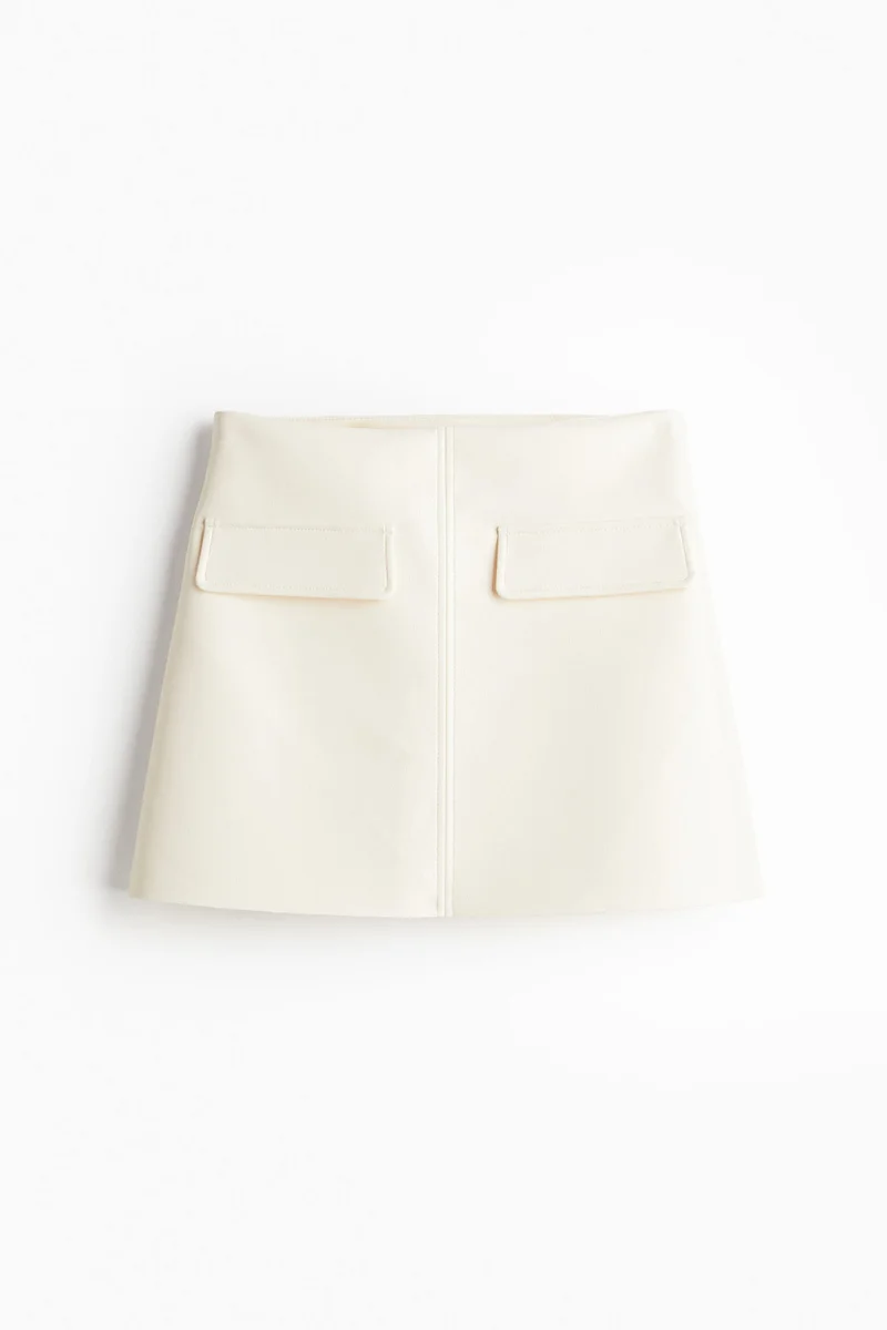 H&M Coated mini skirt