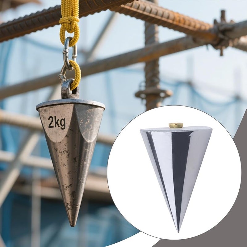 Multicolor Plumb Bob Tool High Precision Vertical Measuring Line Portable Building Mallet - Image 5