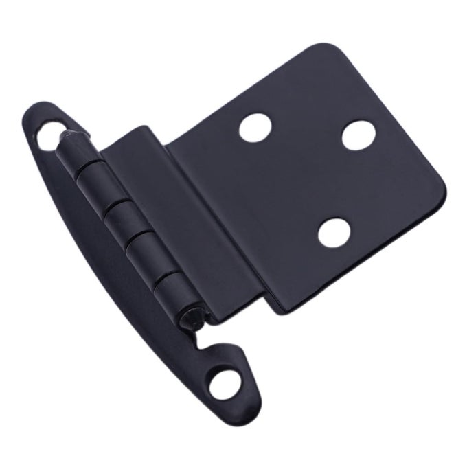 FREE SWINGING 38 INSET CABINET HINGES BLACK 50 PACK 25 PAIR FOR KITCHEN CABINET DOORS COME WITH UPGRADED MATCHING SCREW QUIET SOFT CLOSE BUMPER