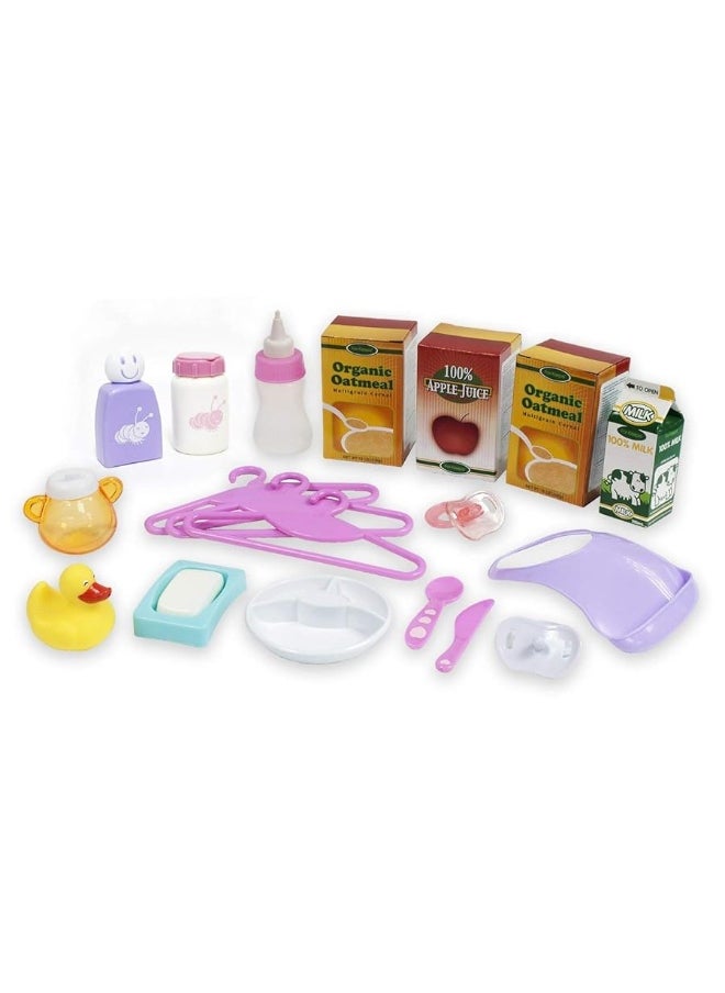 JC TOYS JC Toys Baby Doll Nursery 20 Piece Accessory Bag Berenguer Boutique! | Fitst Most Dolls | Nursery Accessories |Ages 2+  - Image 4