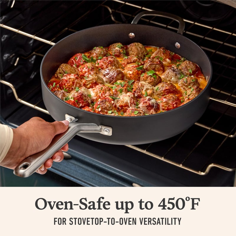 CalphalonÂ® Hard-Anodized Nonstick 5-Qt. SautÃ© Pan with Lid - Image 4