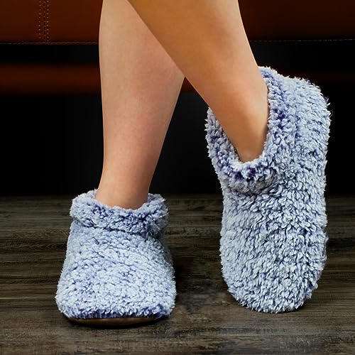 Cozylook Fuzzy Slippers for Women Indoor Soft Sole Slipper Socks with Non Slip Grippers Warm Fluffy Size 9-10 - Image 2