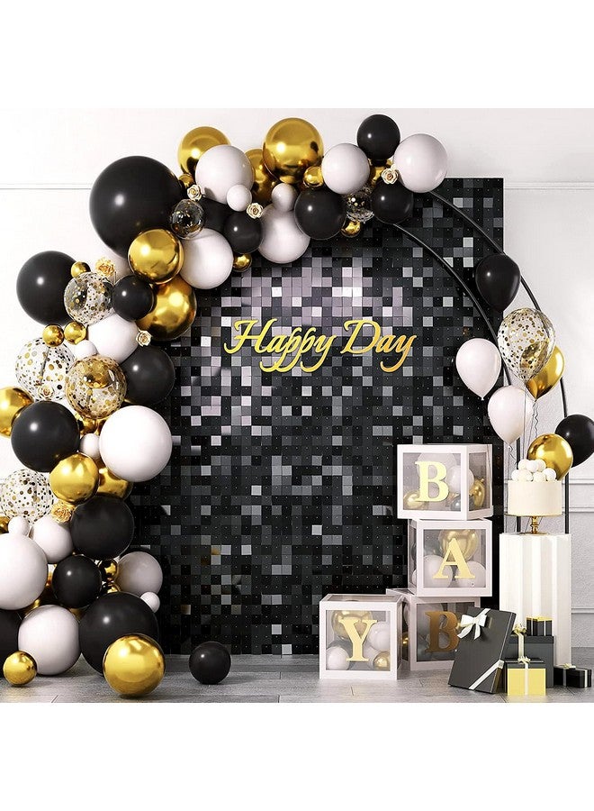 EMART EMART 100pcs Black Balloons 12 Inch with Ribbon, Latex Party Balloons Helium Quaility for Birthday, Wedding, Baby Shower, Balloon Garland Arch, Graduation, Christmas Decor - Image 2