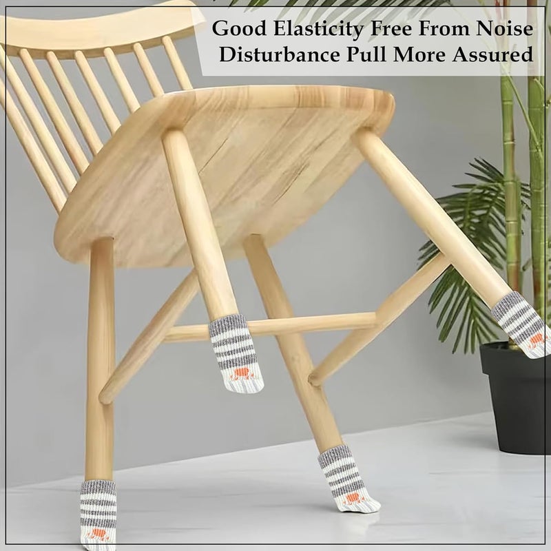 GLUN GLUN Pack of 5 Chair Socks AntiSlip Furniture Leg Covers - Image 2