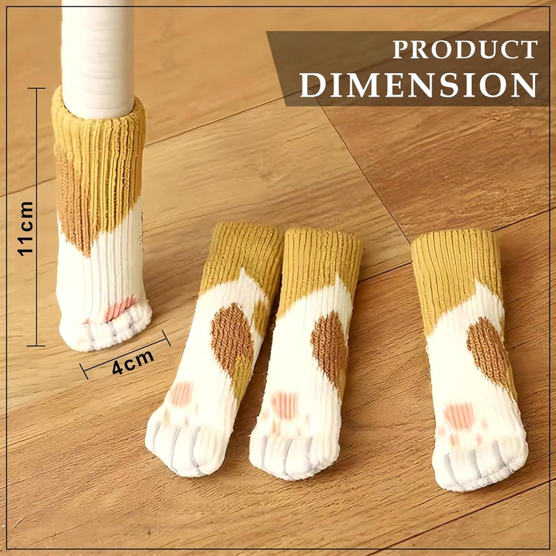 GLUN GLUN Pack of 5 Chair Socks AntiSlip Furniture Leg Covers - Image 5