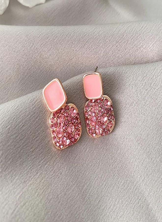 AMAAL Cherry Drop Long Korean Earrings set for Women Girls Ladies | Western Crystal Earing Beads Pearl Dangle | Stylish Ear Rings Jewellery for woman | Valentine Gift for Girlfriend couple -357 - Image 5
