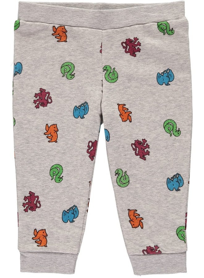 Harry Potter Boys' 2 Piece Hoodie Fleece Sweatshirt and Jogger Pants Set (Grey/Red/Green, 6-9 Months) - Image 2