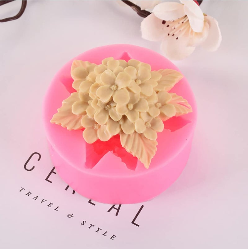 ESEDAGE 3 Pack Silicone Mold - 3D Flower Shapes: Rose, Peony & Round for Resin Candle & Soap Making - Image 4