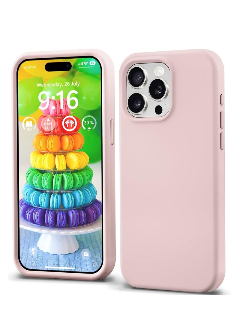 iPhone 15 Pro Case Cover Liquid Silicone Silky-Soft Touch Full-Body Protective Case with Microfiber Lining Cover For iPhone 15 Pro 6.1-inch - Image 1