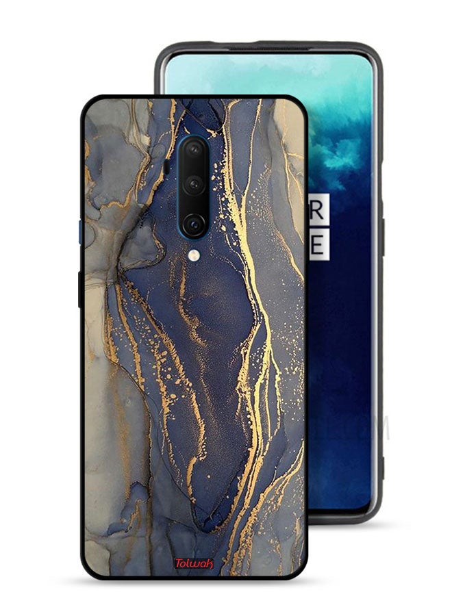 Tolwak OnePlus 7T Pro 4G Protective Case Cover Gliter Marble Pattern - Image 1