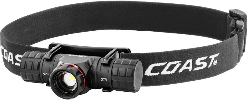 Coast XPH25R 410 Lumen USB RECHARGEABLEDUAL POWER LED Headlamp with PURE BEAM TWIST FOCUS and Magnetic Base - Image 1