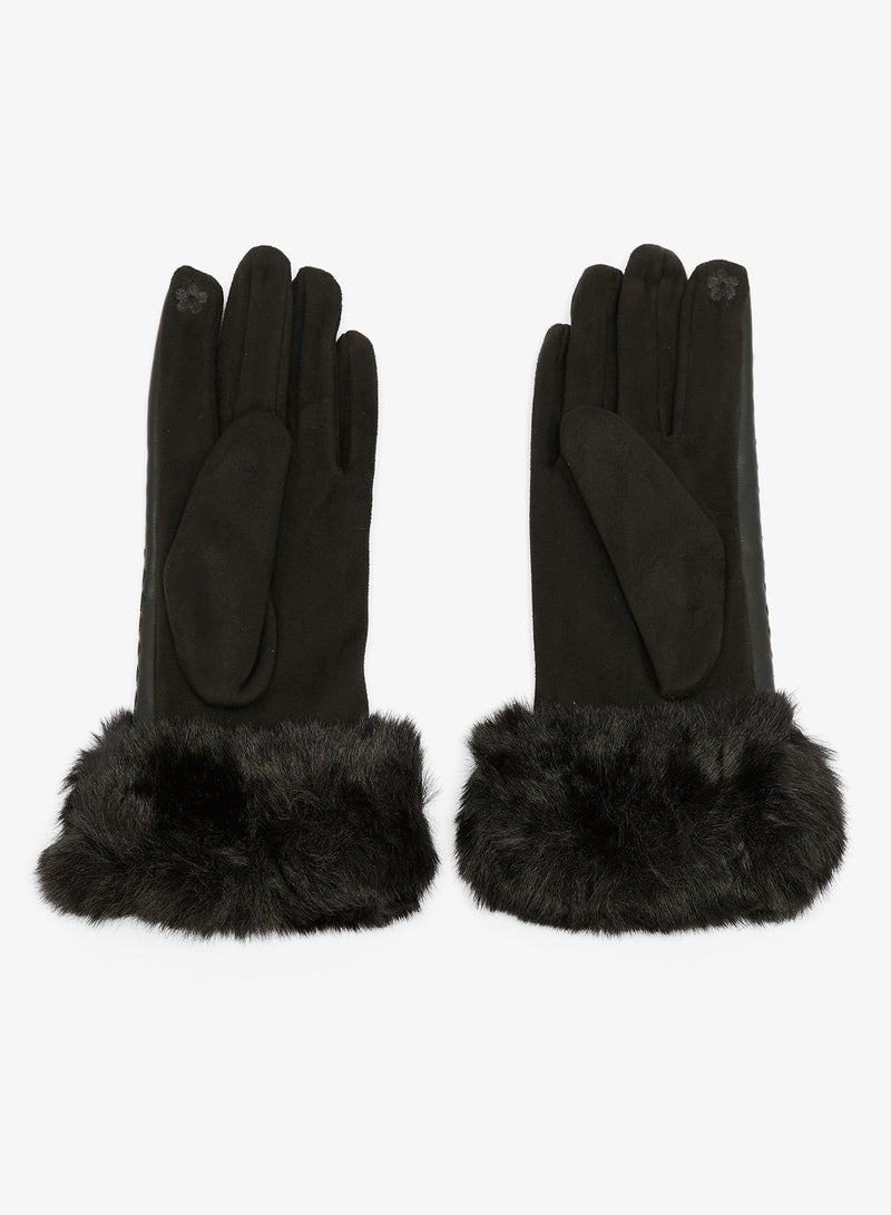ELLA PU Leather Gloves - Image 2