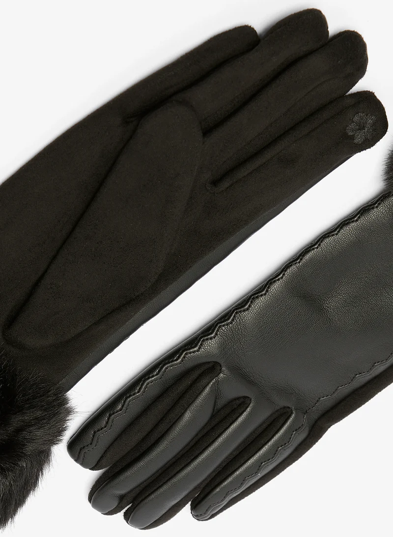 ELLA PU Leather Gloves