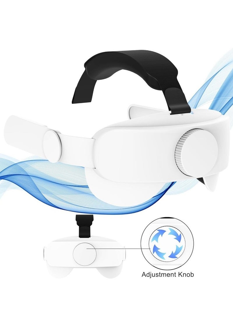 Compatible With Oculus Quest 3 Head Strap VR Accessories Replacement For Quest 3 Comfort Soft Headband Adjustable Size Elite Strap - Image 4
