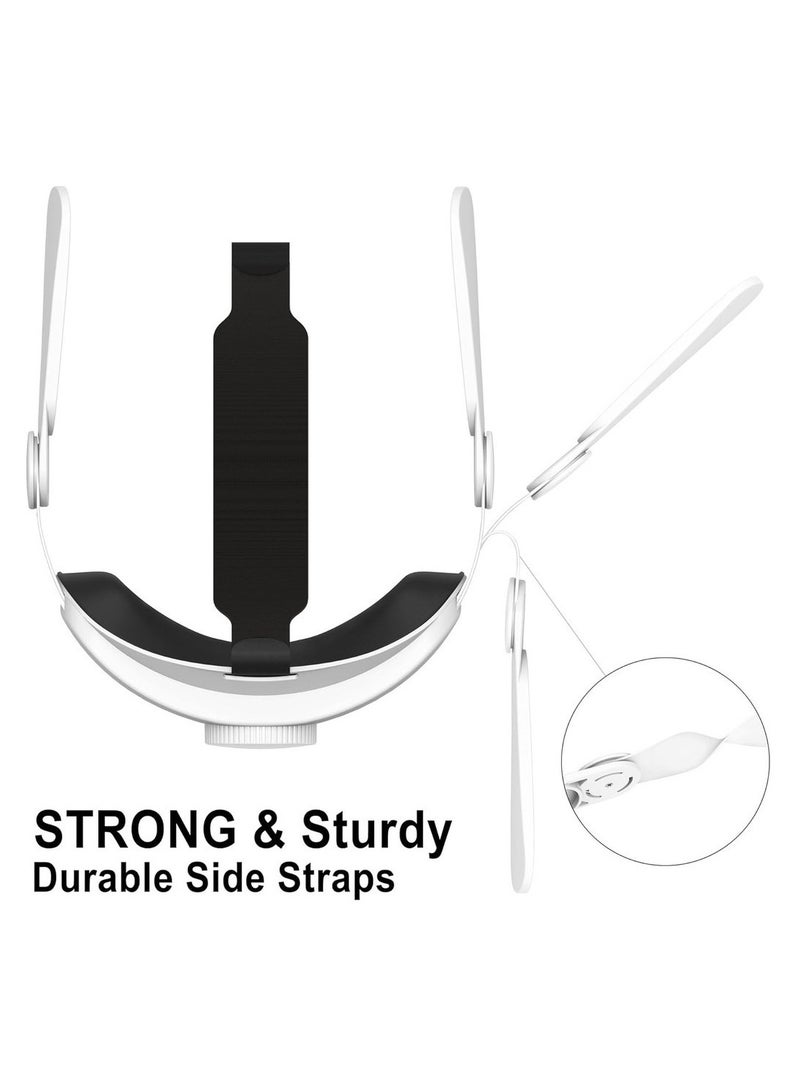 Compatible With Oculus Quest 3 Head Strap VR Accessories Replacement For Quest 3 Comfort Soft Headband Adjustable Size Elite Strap - Image 5