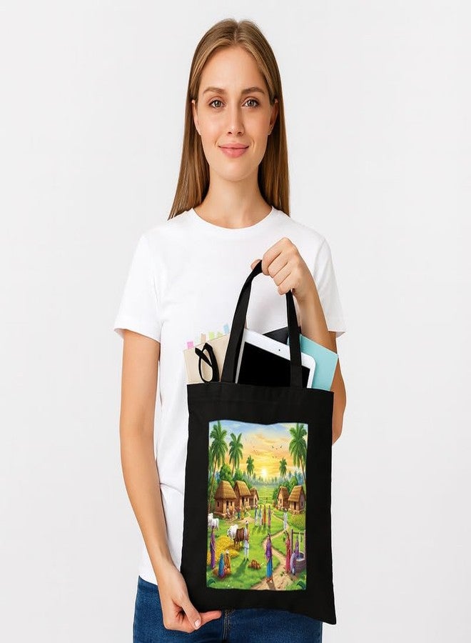 PrintingZone Printed Tote Bag For Women| Minimalist Canvas Printed Tote Bag for Women - Casual Shoulder Bag - Image 4