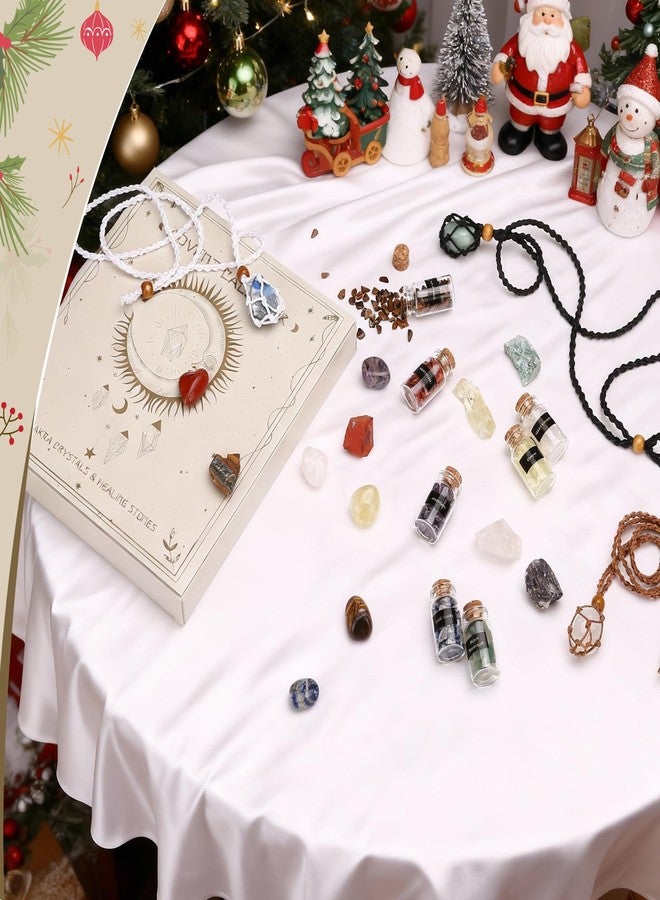 Naler Crystals and Healing Stones for Christmas Gifts - 24 Pcs Healing Crystals Set - Christmas Gift with Crystals and Healing Stones Gifts for Adult Women - Image 4