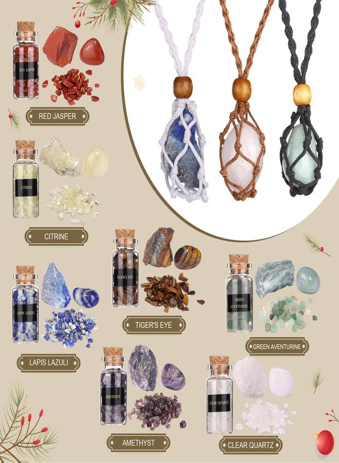 Naler Crystals and Healing Stones for Christmas Gifts - 24 Pcs Healing Crystals Set - Christmas Gift with Crystals and Healing Stones Gifts for Adult Women - Image 5