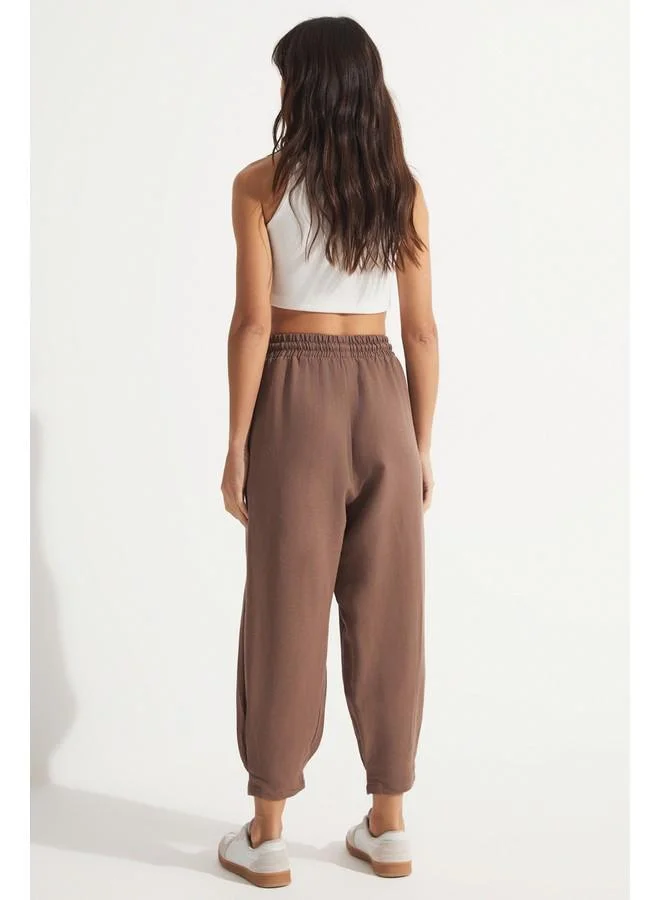 JUNE June Pocket Detailed Trouser Brown