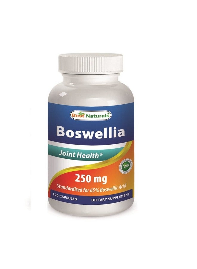 Best Naturals Boswellia Serrata Joint Health 250 mg 120 Capsules - Standardized to 65% Boswellic Acid (120 Count (Pack of 1))