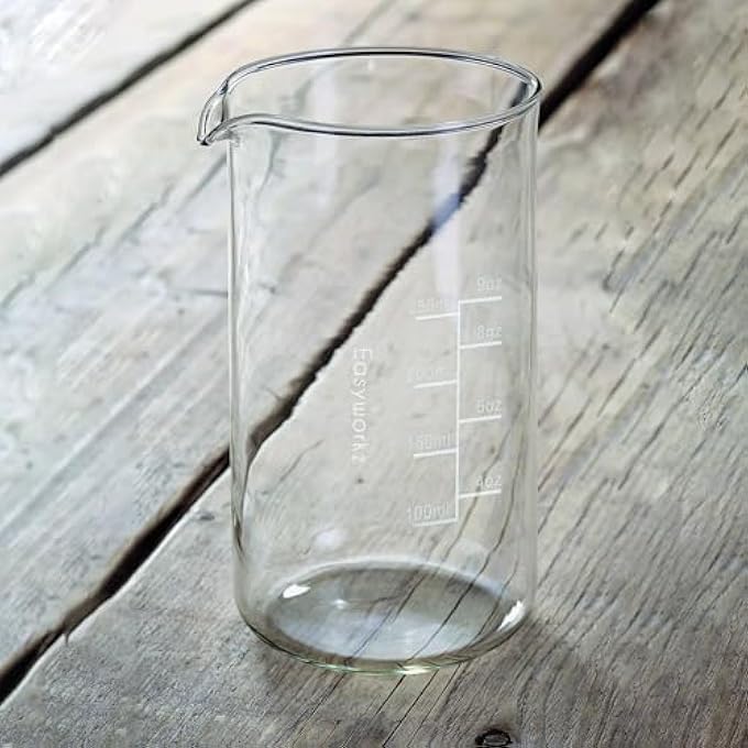 EASYWORKZ Borosilicate Glass Replacement Beaker For French Press Coffee Maker 350 Ml - Image 2