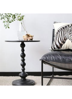 Generic SUPAAR Metal Small Round Side End Table, Vintage Matte Coffee Drink Cocktail Table, Small Accent Pedestal Table for Living Room Corners and Small Spaces.  - Image 4