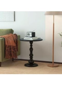 Generic SUPAAR Metal Small Round Side End Table, Vintage Matte Coffee Drink Cocktail Table, Small Accent Pedestal Table for Living Room Corners and Small Spaces.  - Image 2