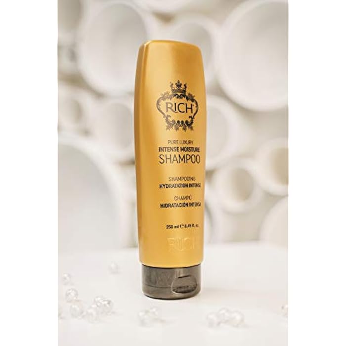 RICH Pure Luxury Intense Moisture Shampoo with Marula Oil & Cherry Blossom Extract for All Hair Types - Smoothing & Hydrating - Prevents Breakage, Heat Damage & Frizz - 8.45 Fl Oz. - Image 5