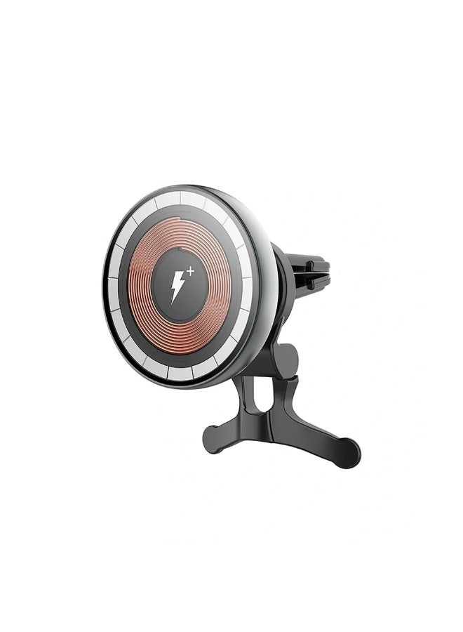 WiWU CH-309 15W Magnetic Wireless Car Charger -Black - Image 2