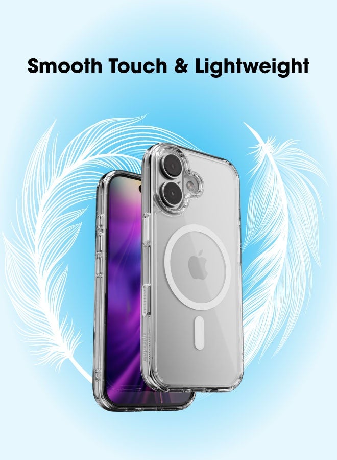 blupebble Hybrid MagClear MagSafe Case for iPhone 17 – Slim Transparent Protective Cover, Shockproof, Wireless Charging Compatible - Image 5