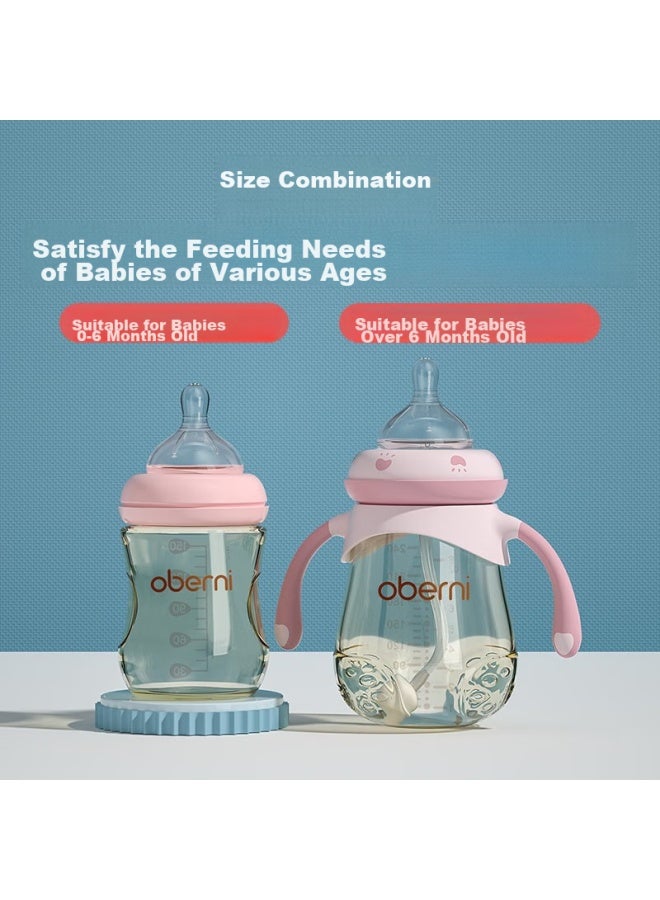 Obenie Oubeni Baby Bottle, Newborn Ppsu Bottle Set, Drop-resistant Straw Bottle For Newborns 0-6 Months - Image 3